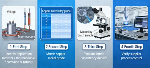 Latest company news about راهنمای حرفه ای برای تامین آلیاژ مس نیکل (سیم مس نیکل)